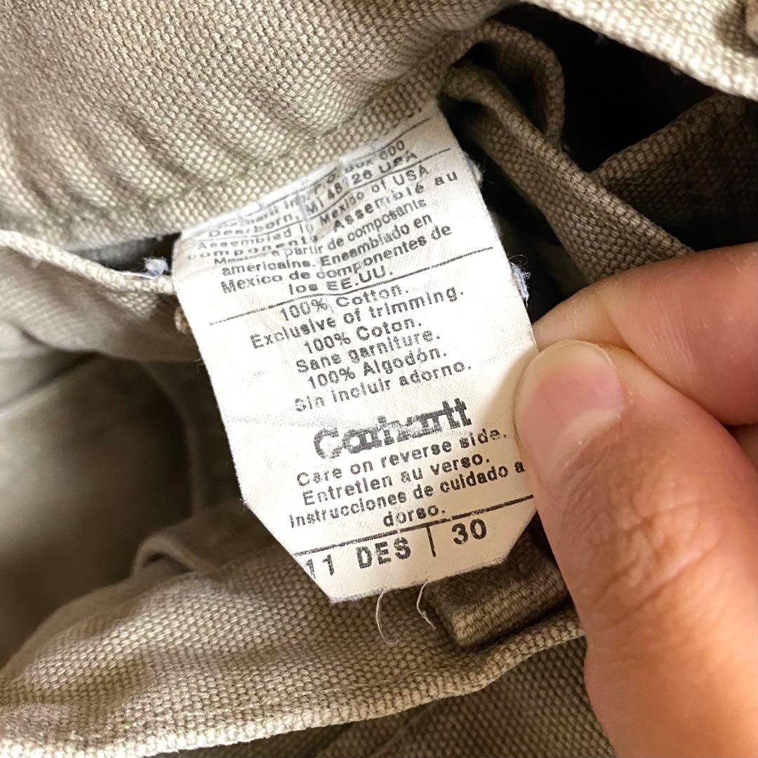 Carhartt ベージュ グレージュ　ワークパンツ　ペインターパンツ