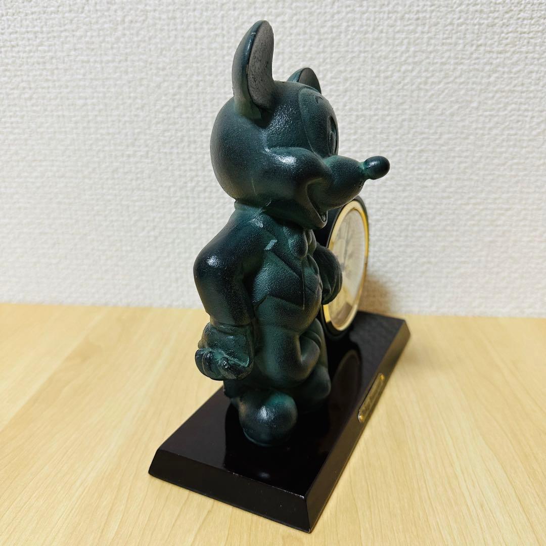ミッキーマウス　ブロンズ　置き時計