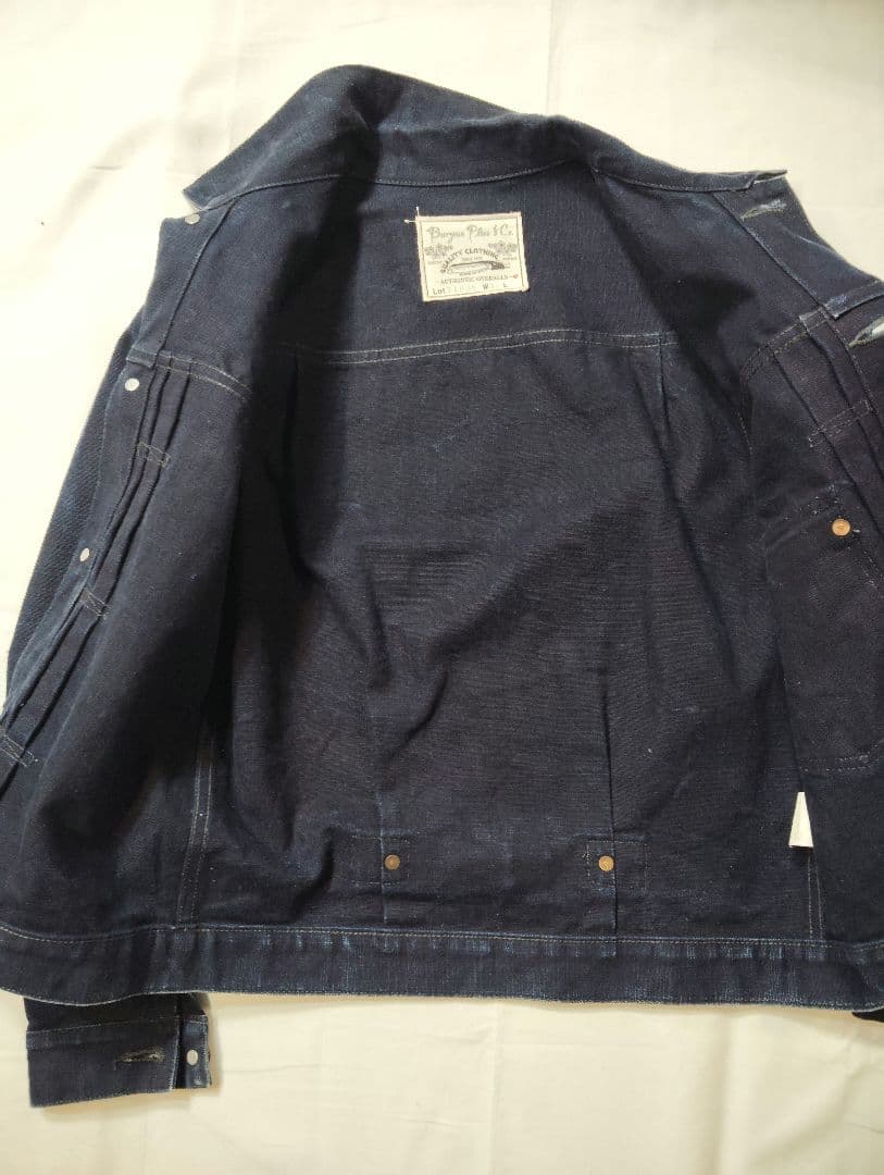 美品／バーガスプラス デニムジャケット 1stタイプ Lot 71928 W36