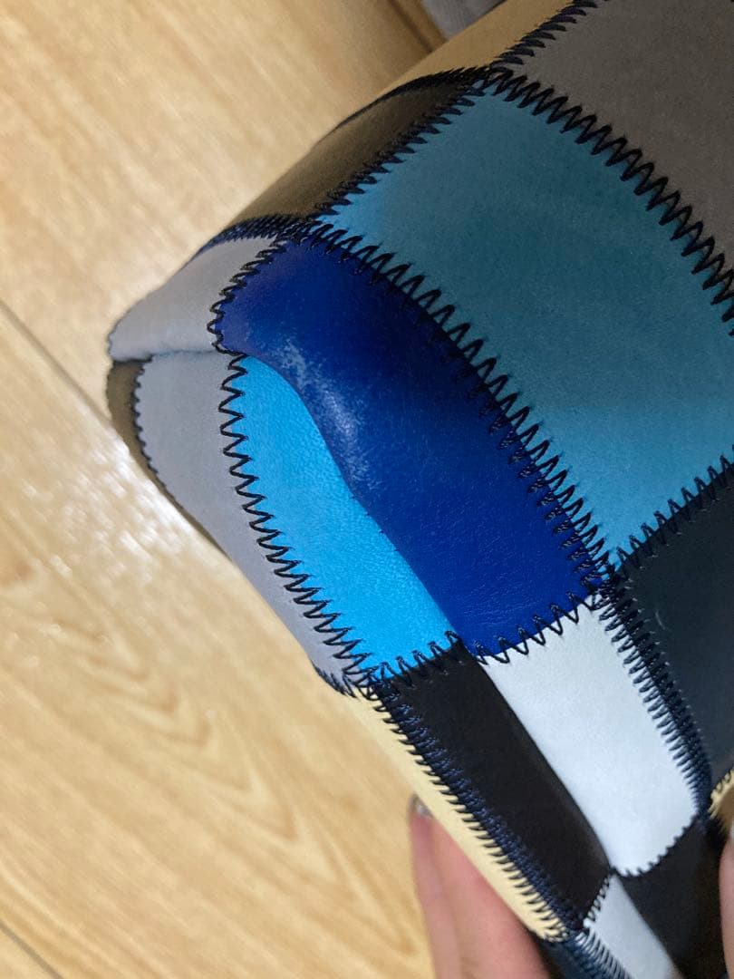 TRION パッチワークレザートートバッグ