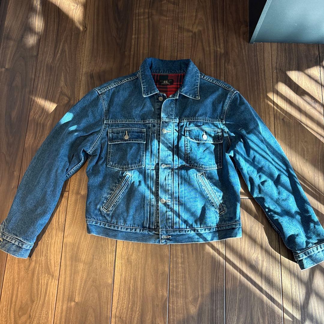 【激レア三ツ星】90s RRL ブランケット デニムジャケット L相当 初期