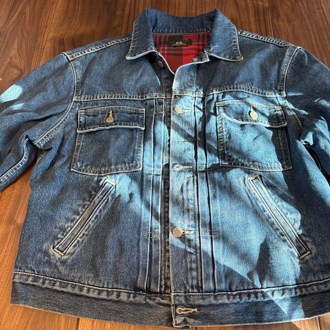 【激レア三ツ星】90s RRL ブランケット デニムジャケット L相当 初期