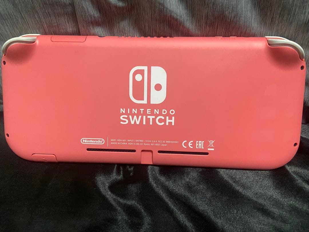 Switch Lite 保護フィルム(強化ガラス)グリップカバー付 ピンク