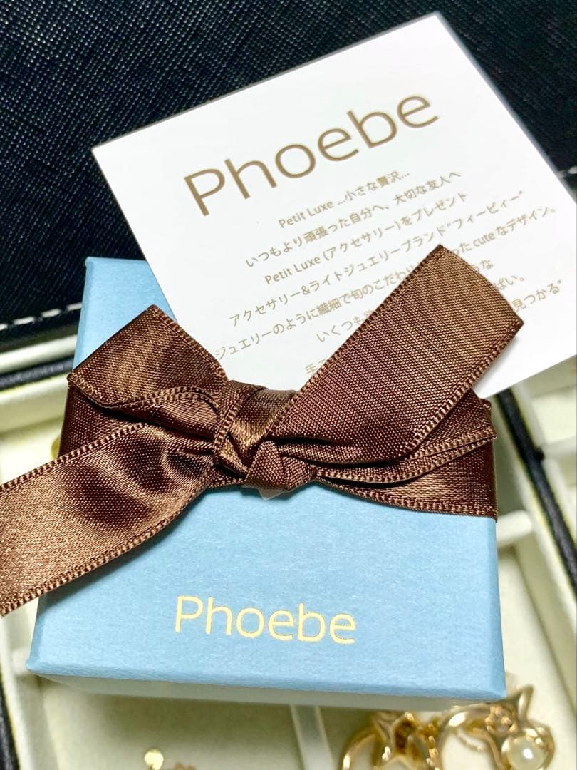 Phoebe/ 10K プレートビジューチェーンリング #13