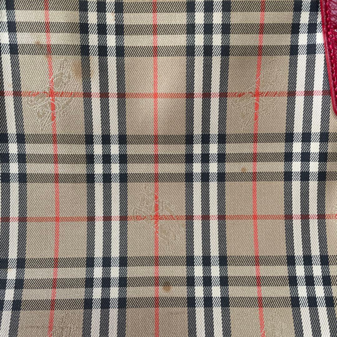 Burberry トートバッグ ベージュ/レッド