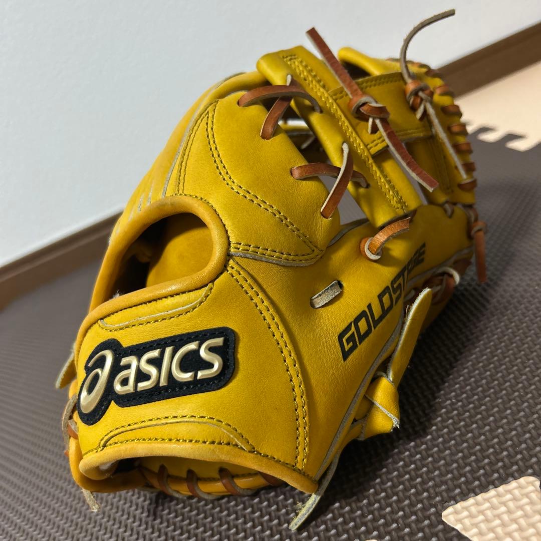 asics GOLDSTAGE 軟式グローブ イエロー