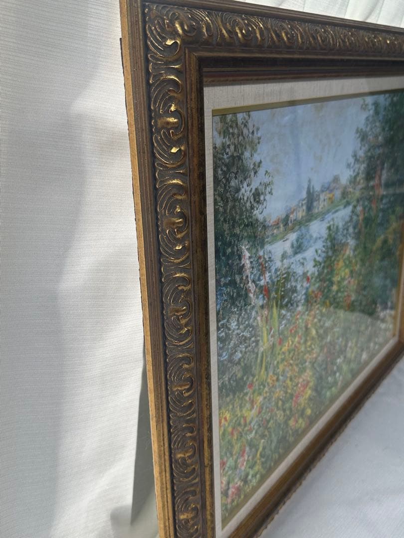 モネ　大型絵画　複製画　美術品　風景画　名画　印象画　豪華額縁　インテリア