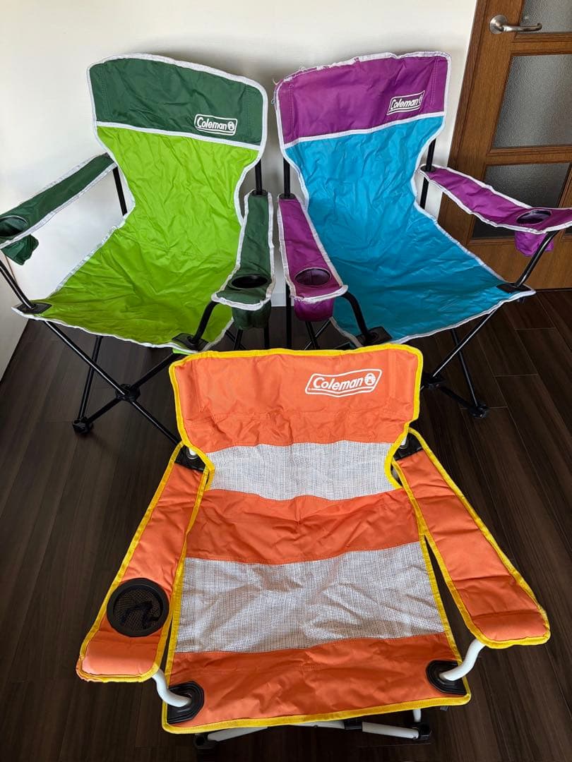 コールマン 折りたたみチェア3脚セット メッシュビーチチェア アクションチェア