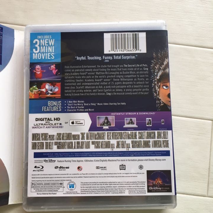 Sing DVD 中国語、英語