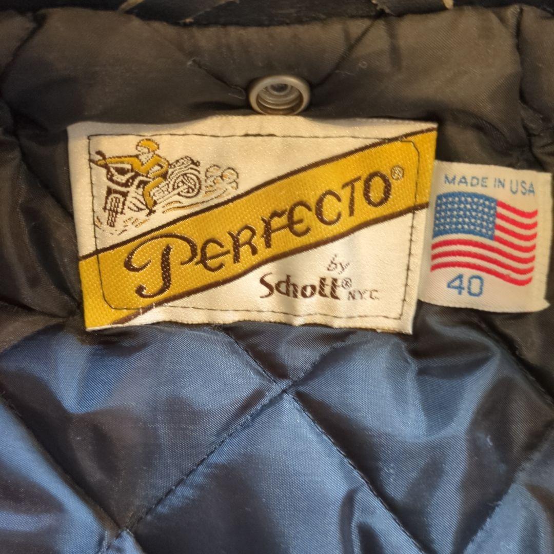 Perfecto by Schott NYC レザーライダージャケット 40
