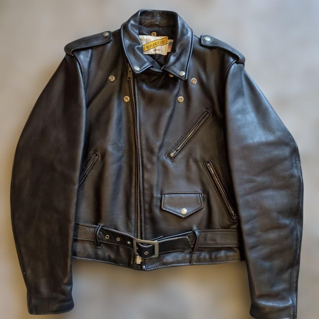 Perfecto by Schott NYC レザーライダージャケット 40