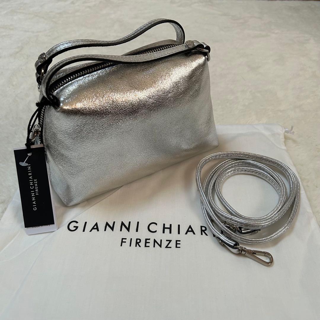 GIANNI CHIARINI ショルダーバッグ ALIFA S シルバー