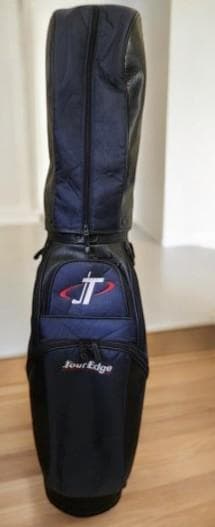 送料無料/美品　TourEdge キャディバッグ 黒/青