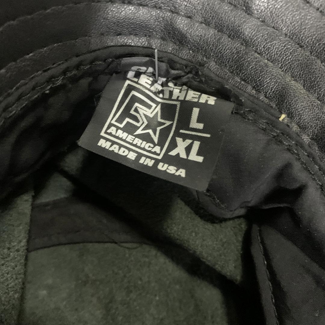 アメリカ製　本革　レザーバケットハット　Made in USA