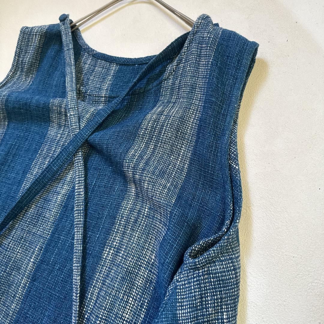 うさとの服 Usaat エプロンワンピース　ハンドメイド 天然素材