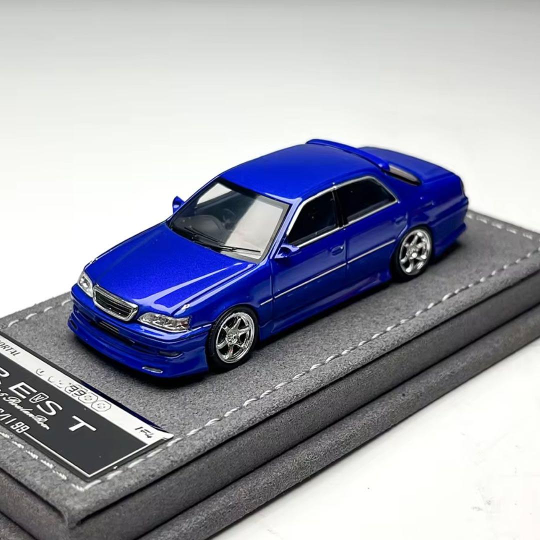 MORTAL 1/64 トヨタ クレスタ JZX100 カスタム ブルー