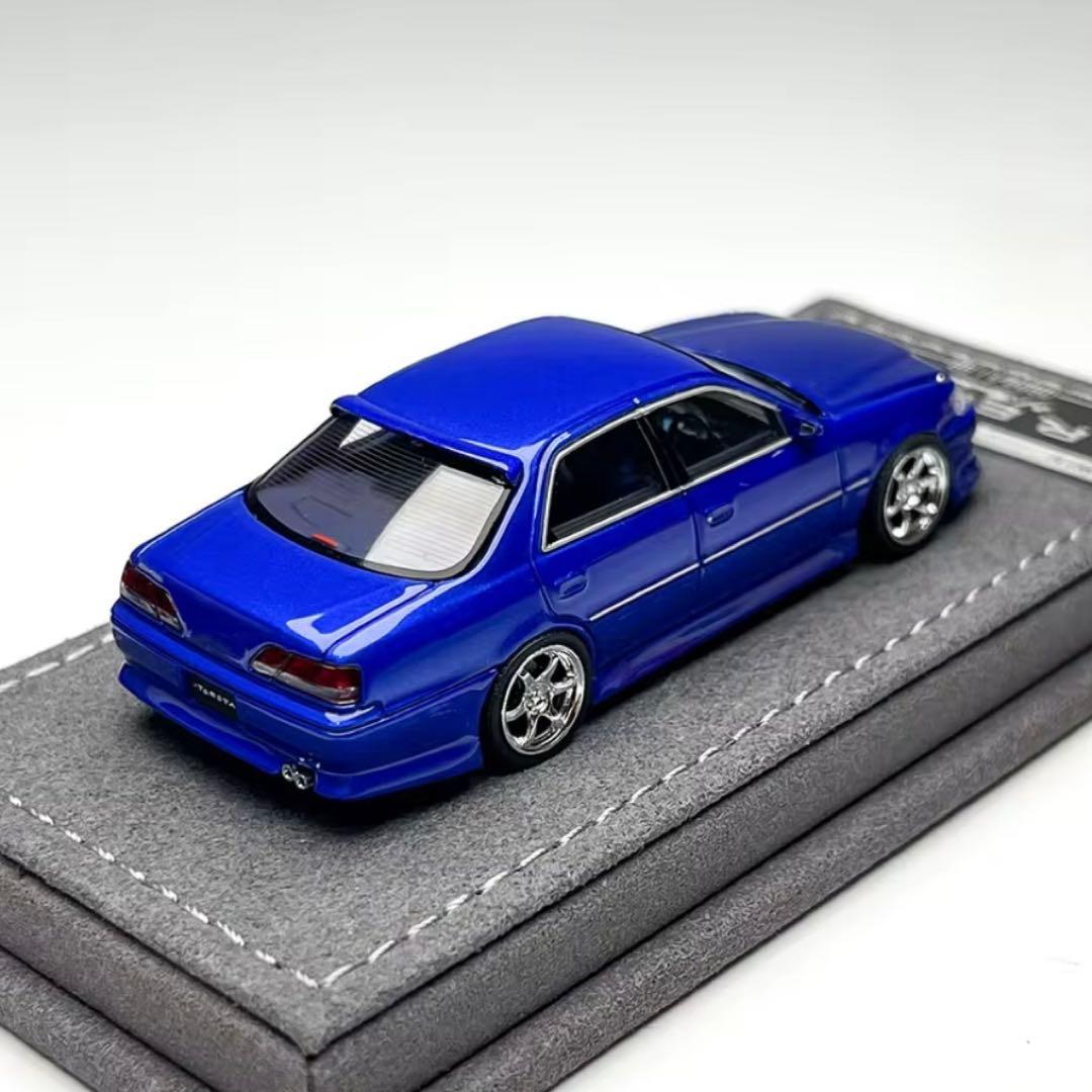 MORTAL 1/64 トヨタ クレスタ JZX100 カスタム ブルー