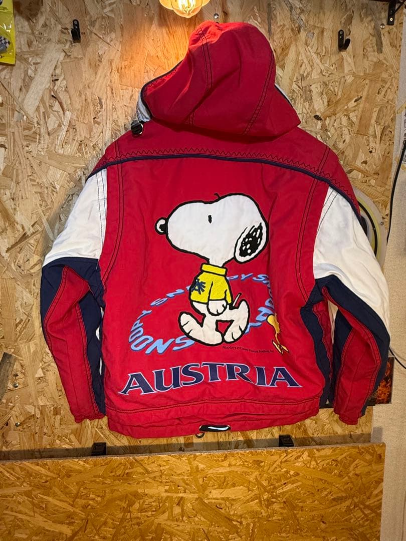 AUSTRIA スキーウェア SS 赤 スヌーピー　SNOOPY
