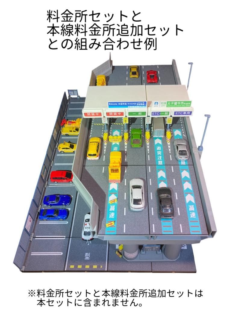 ミニカージオラマ 1:64 高架下パーキングエリアセット