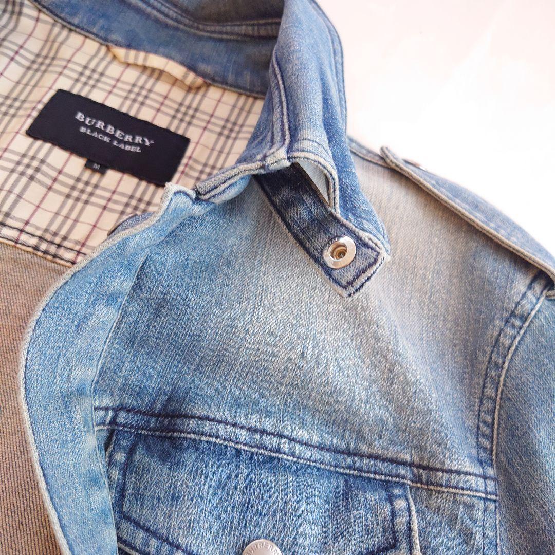 バーバリーブラックレーベル　メンズ　 デニムジャケット　Mサイズ