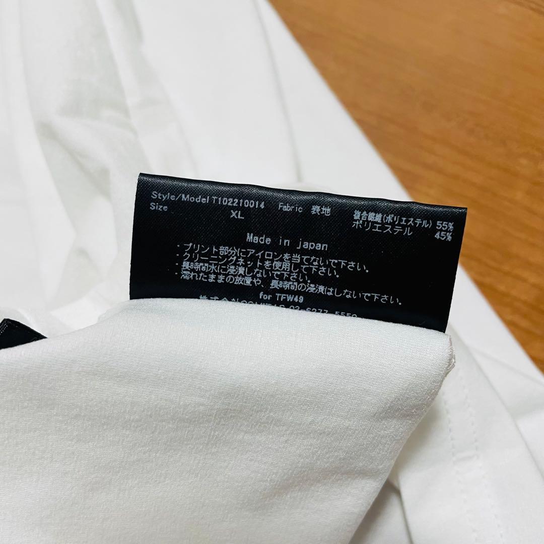 TFW49 モックネックTシャツ ホワイト　XL ゴルフ