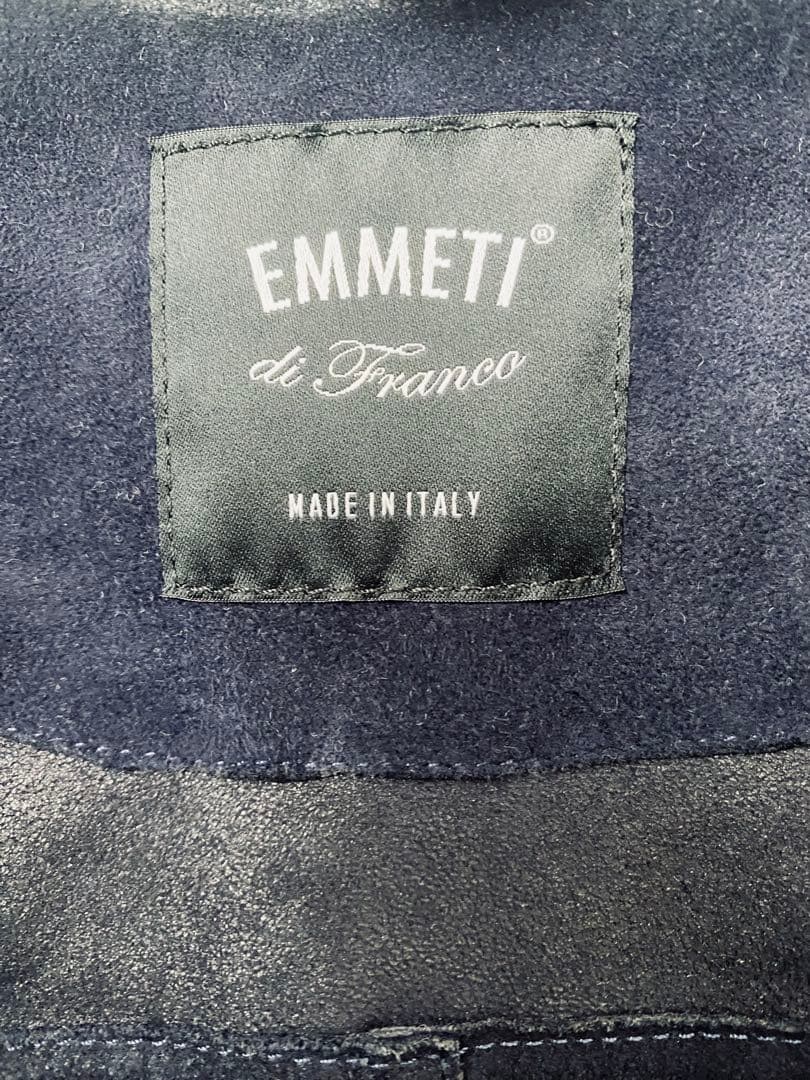 EMMETI di Franco ネイビー レザージャケット