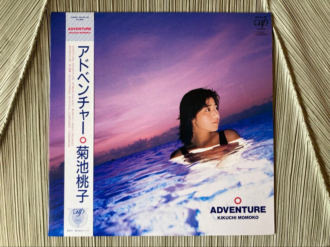 菊池桃子「 ADVENTURE」と激レアパネル、ファンカードのセット