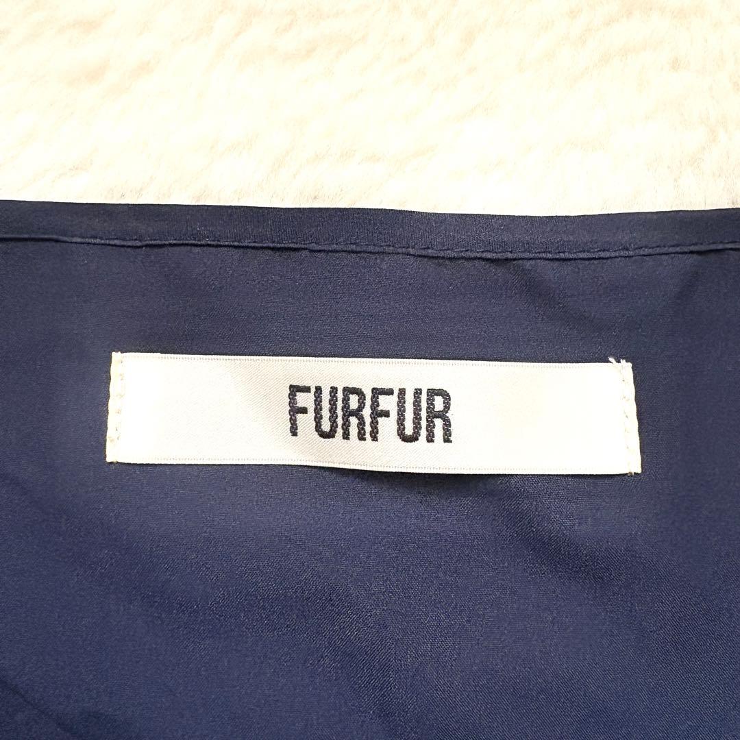 【雑誌掲載】fur fur ファーファー　ベロア　ロング　ワンピース　サテン