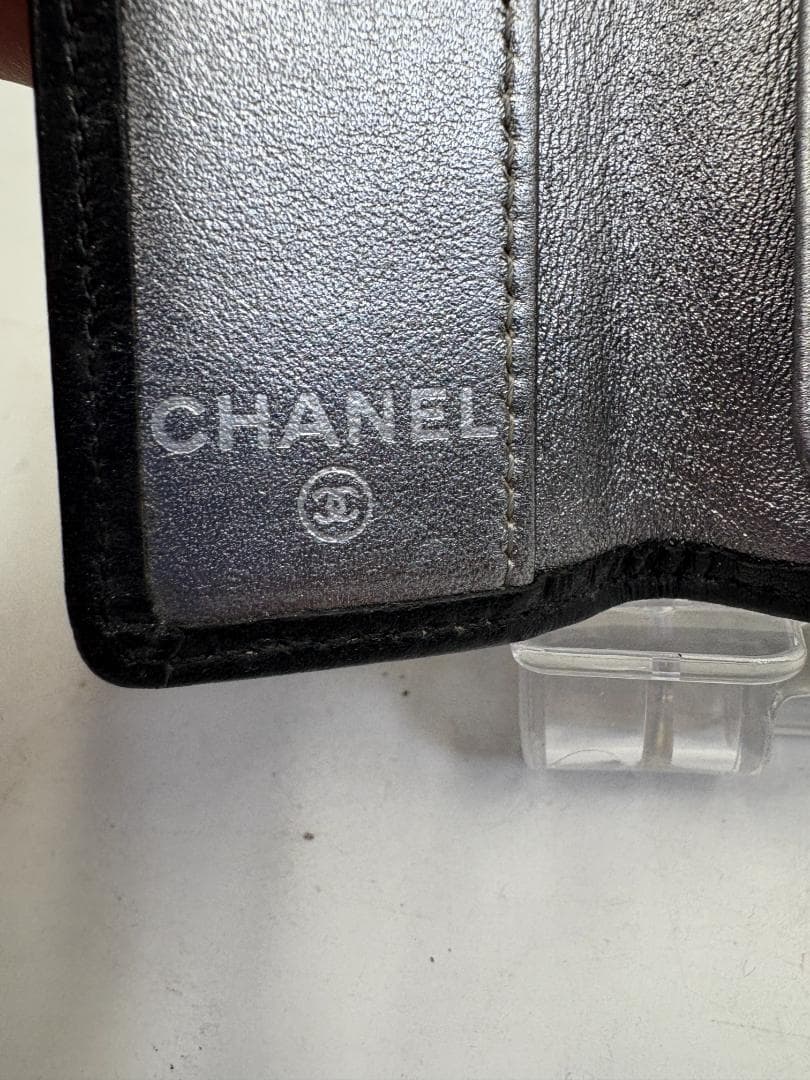 CHANEL シャネル キーケース 6連 ブラック レザー シルバー金具 美品