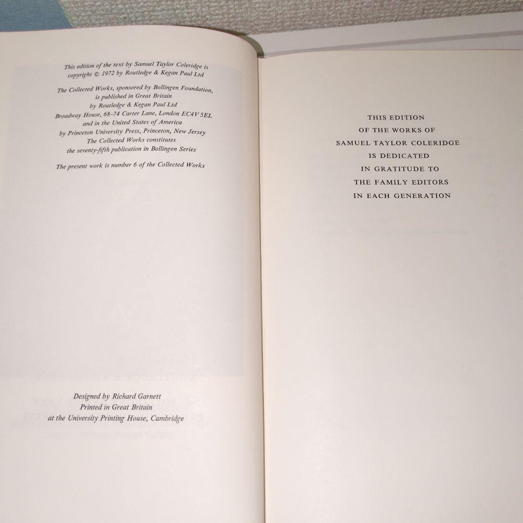 洋書 コールリッジ Coleridge 『政治家必携の書』英語版