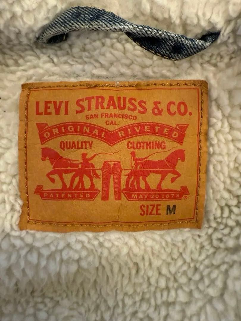 【超美品】LEVI'S シェルパ襟付きボアデニムジャケット Mサイズ