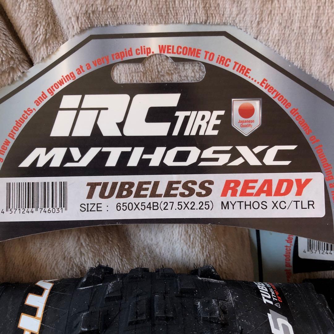新品2本IRC MYTHOS XC チューブレスタイヤ 650X54B
