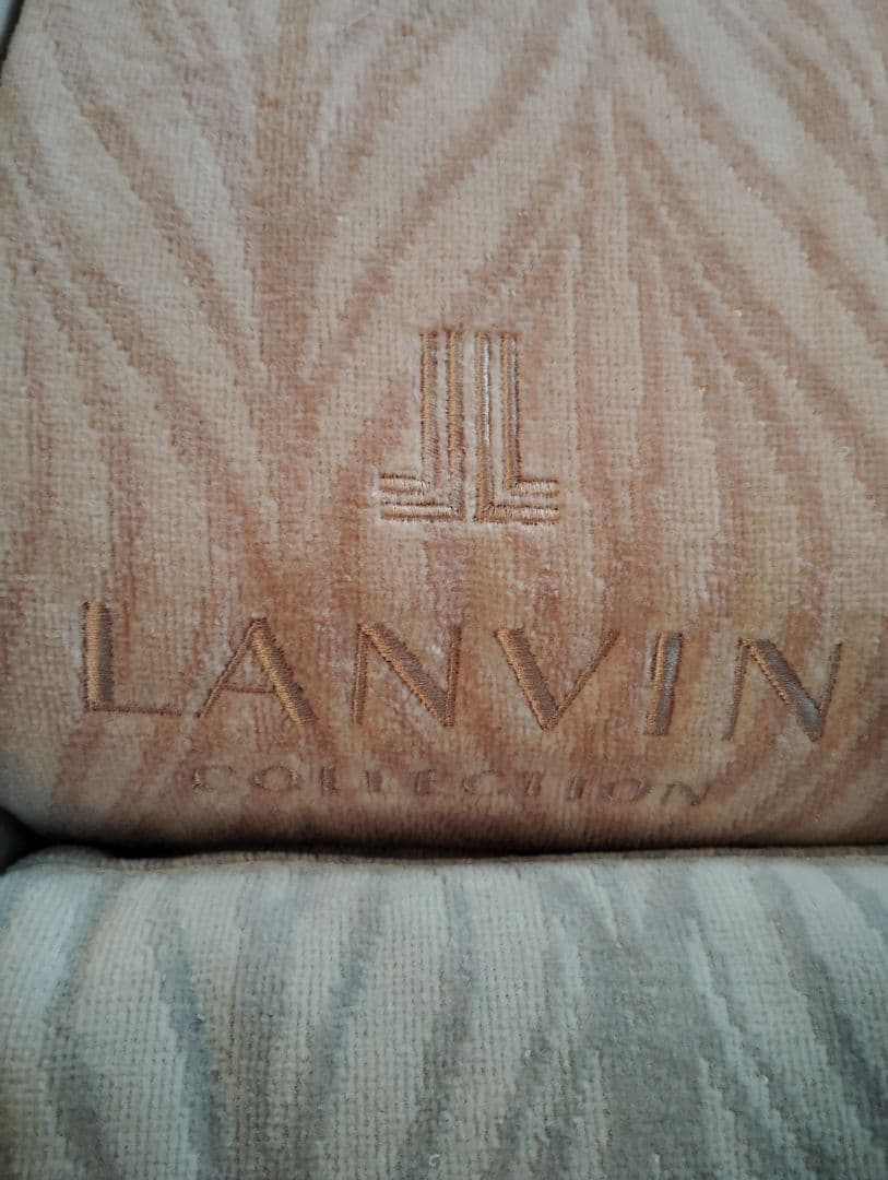 LANVIN タオルケットセット ピンク グレー 2枚