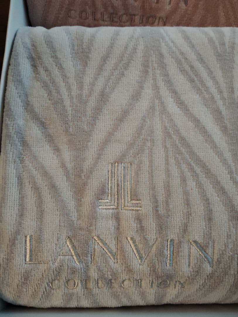 LANVIN タオルケットセット ピンク グレー 2枚