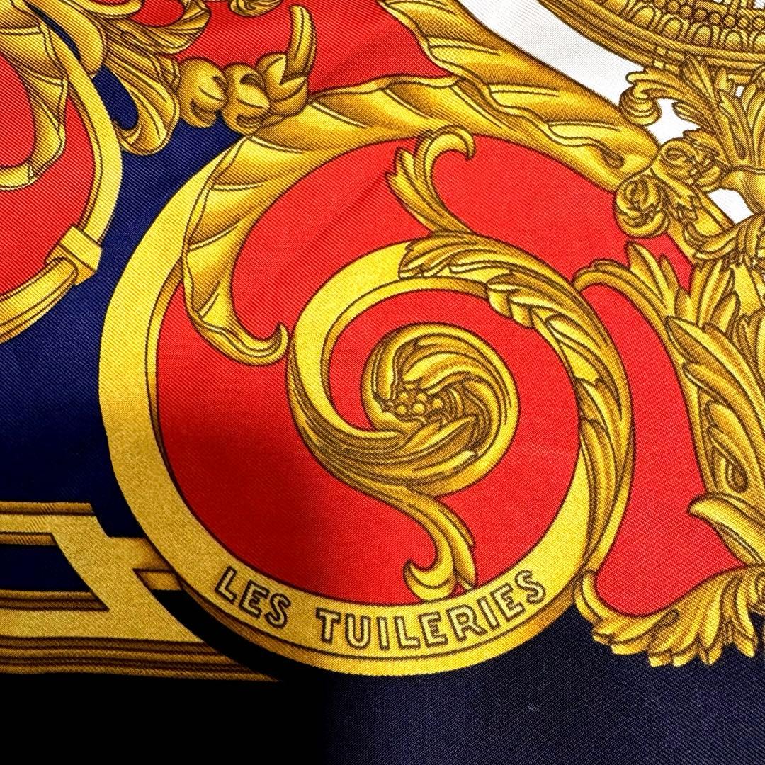 美品 エルメス スカーフ カレ90 LES TUILERIES チェルリー公園