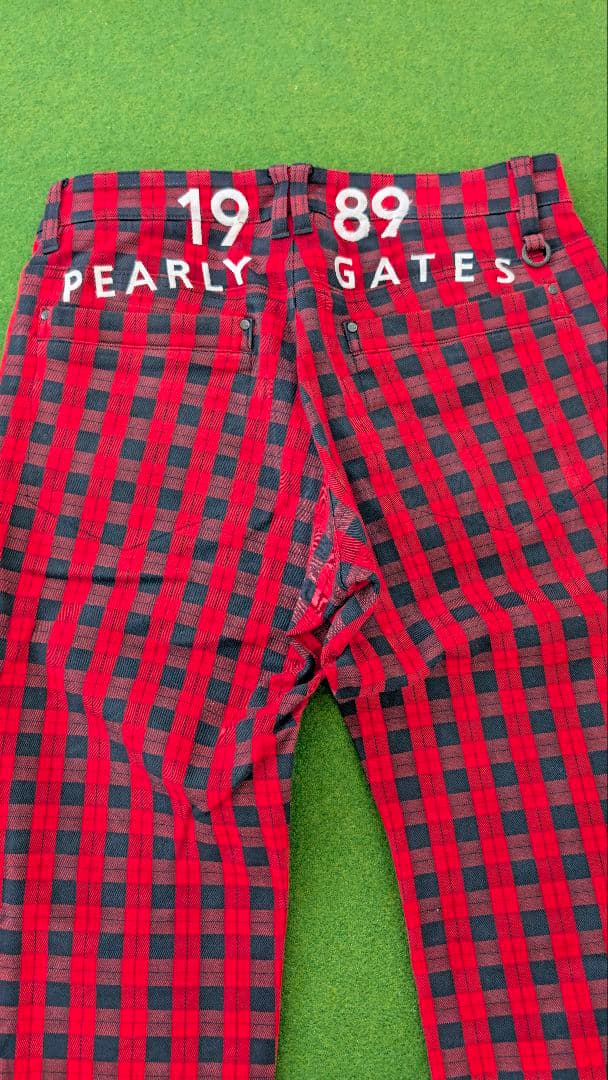 PEARLY GATES チェック柄 パンツ メンズ サイズ3