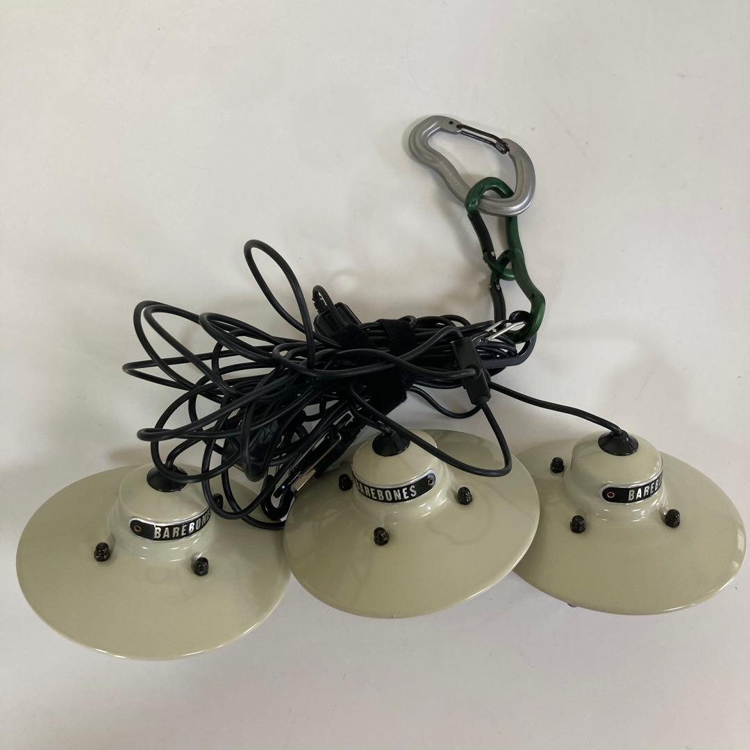 美品‼️Barebones ベアボーンズ　3連ランタン　ホワイト
