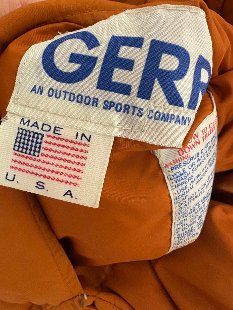 ジャケット・アウター 80s GERRY Reversible Down Vest ORANGE US