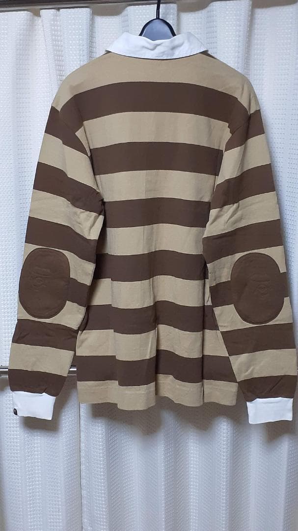 A BATHING APE 長袖ボーダーラガーシャツ