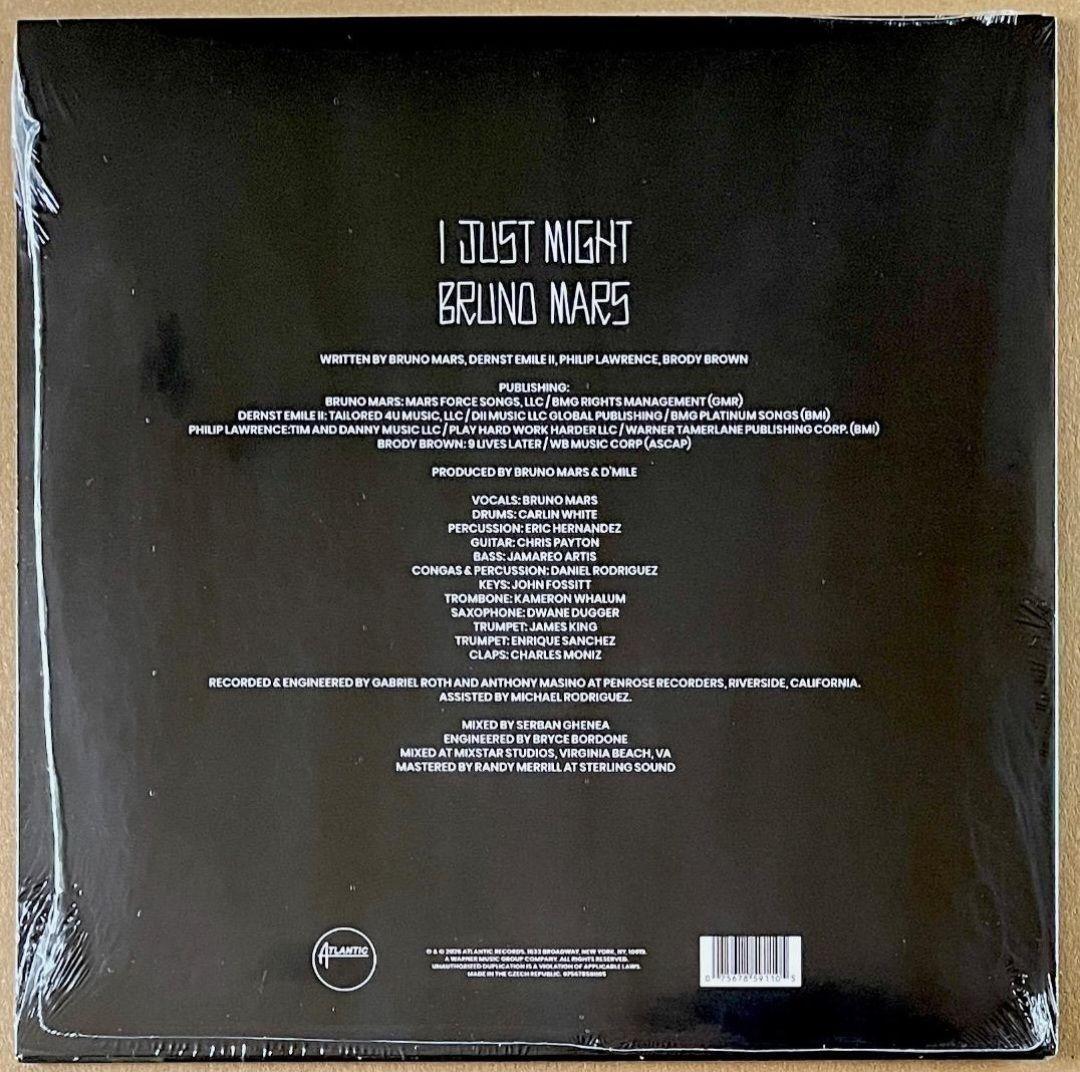 Bruno Mars I Just Might レコード 7inch 新品