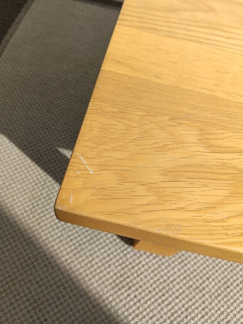 希少 美品 無印良品 MUJI 廃盤 ローテーブル 無垢 オーク材
