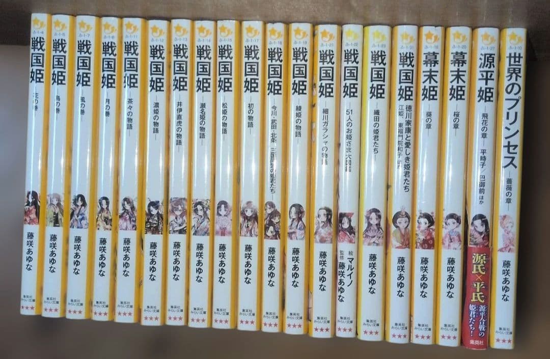 戦国姫16冊、幕末姫、源平姫、世界のプリンセス 合計20冊　藤咲あゆな