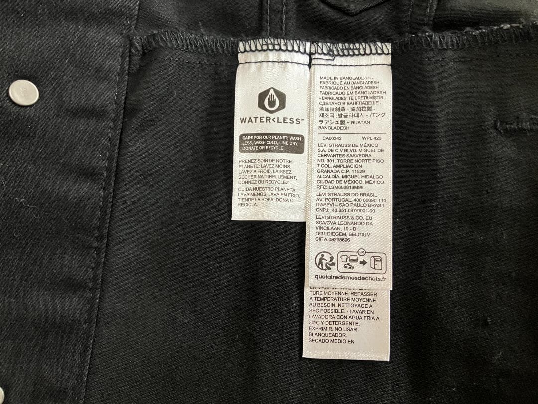 【新品】LEVI'S トラッカー ジャケット 3rd メンズ サイズ M 黒