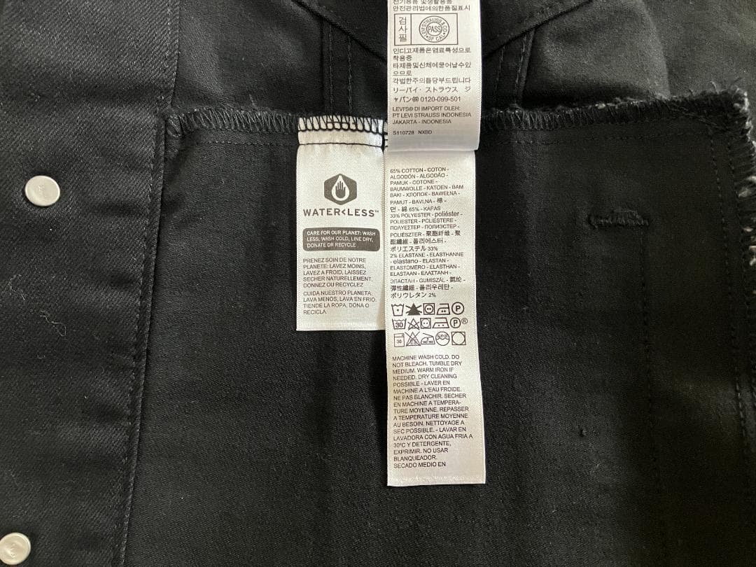 【新品】LEVI'S トラッカー ジャケット 3rd メンズ サイズ M 黒