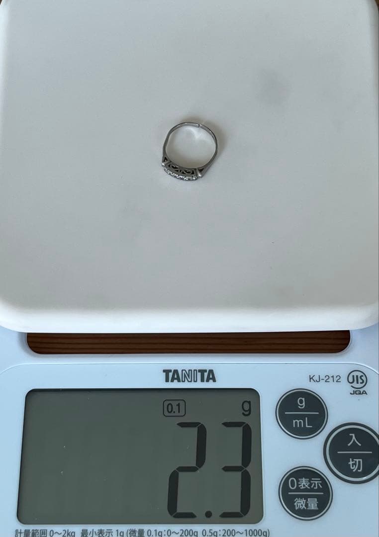 最終SALE◆天然ダイヤリング レトロエタニティ pt850 造幣局 ジャンク◆