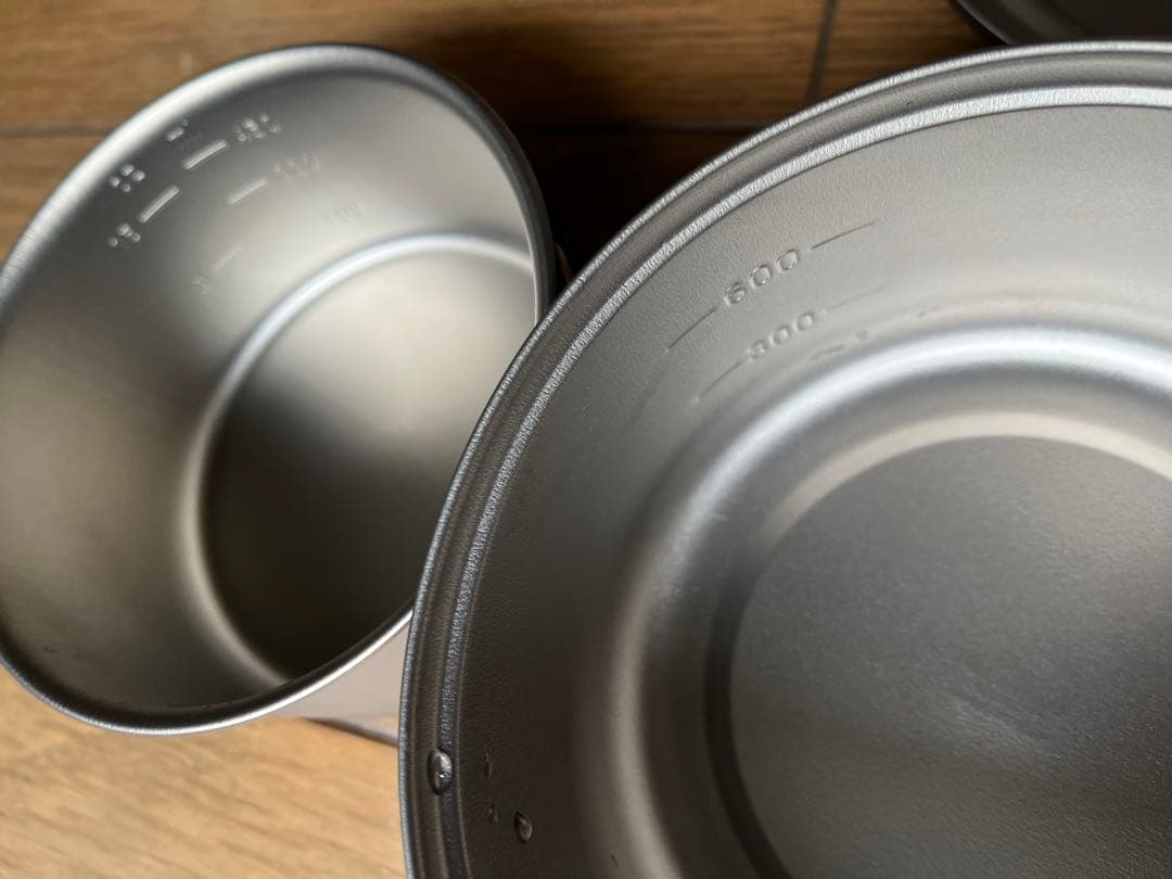 エバニューTi U.L. Pot 900とTi 570FD Cupセット　未使用