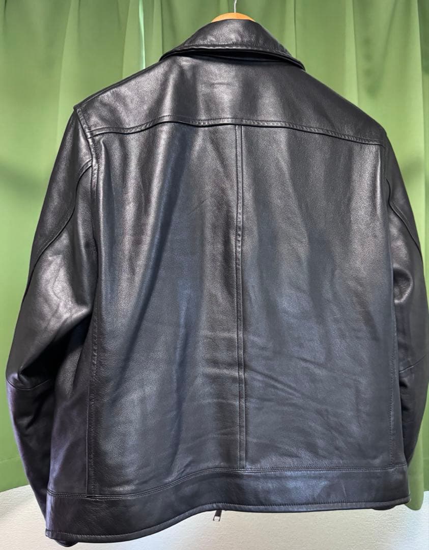ナノユニバース　レザー　ジャケット　ラム　ナッパレザー　ライダース　ジャケット