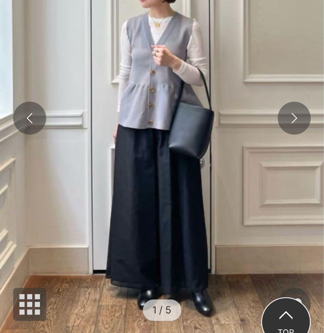 新品！トゥモローランド　フォームニット ペプラムベスト