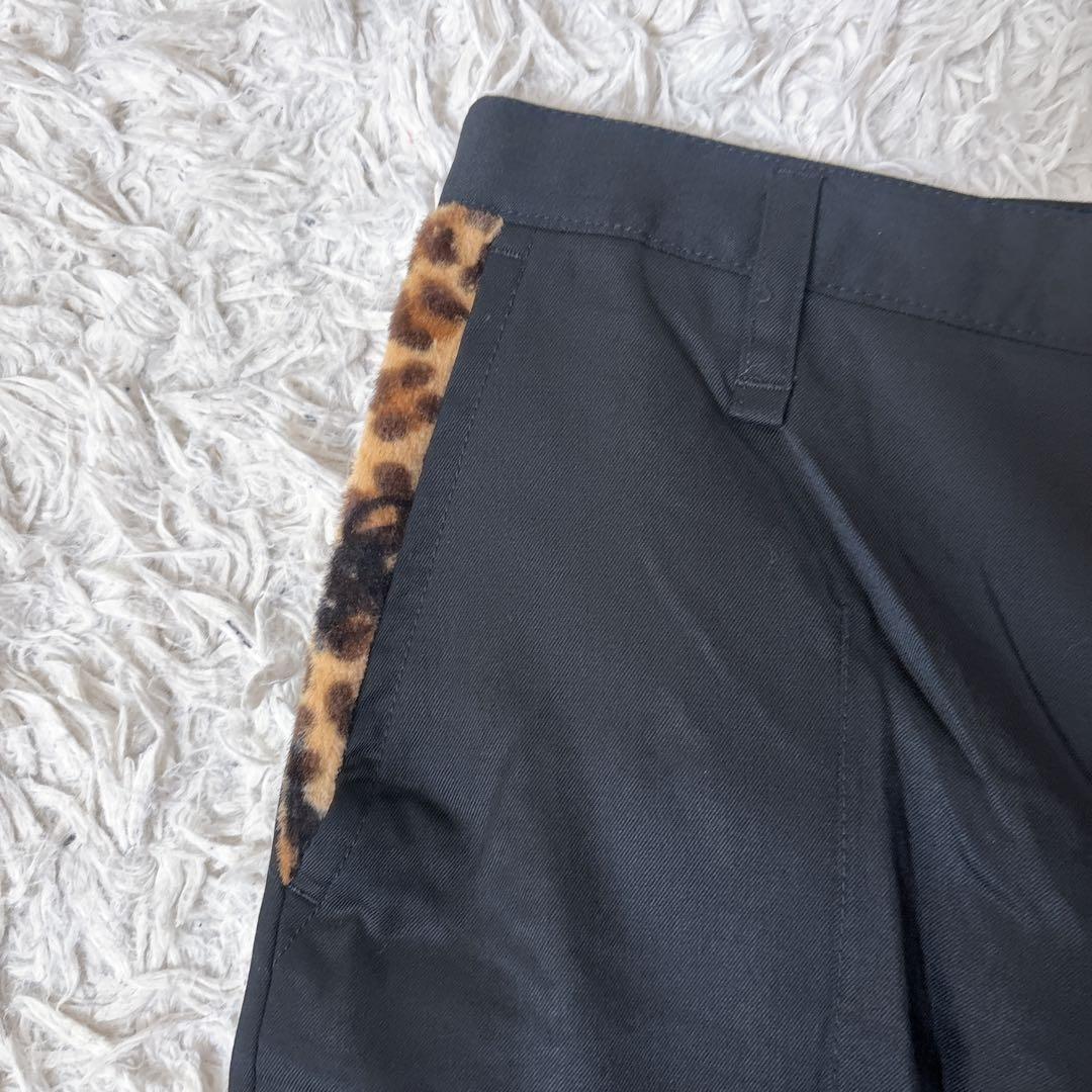未使用品　ROEN ロエン　カーゴパンツ ヒョウ柄　スカル　ブラック　W32