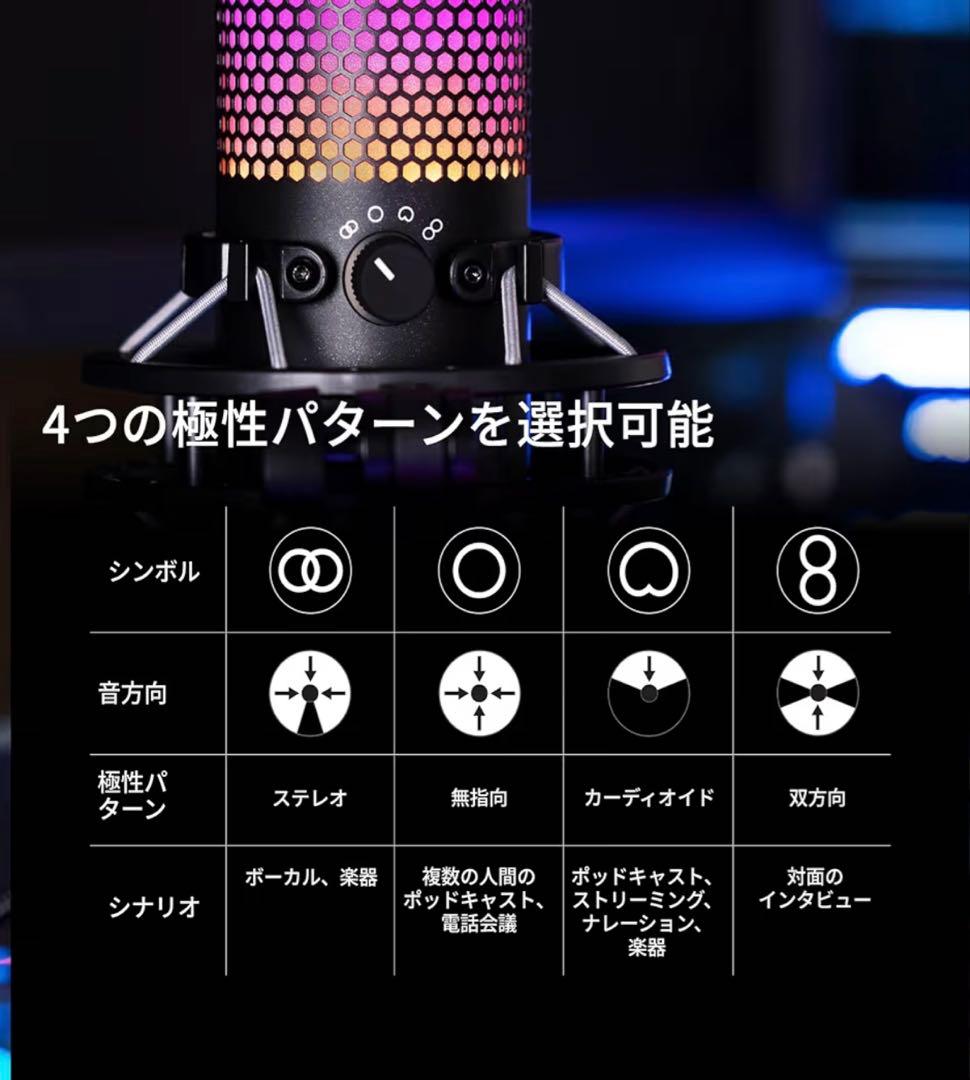 HyperX QuadCast S コンデンサーマイク